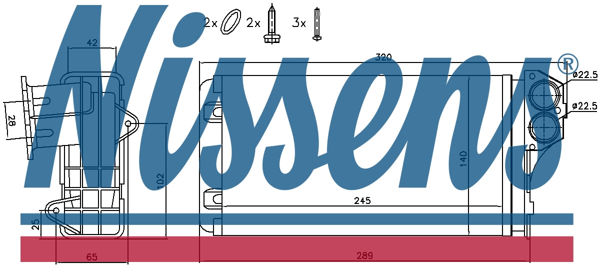 NISSENS Interior Heater Matrix 72941