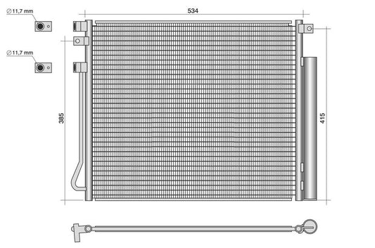 PlusLine Original Condenser for SsangYong 090931002+