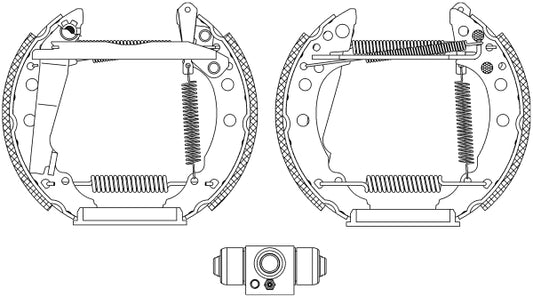 HELLA Brake Shoe Set - R1315 - for e.g. AUDI / SEAT / VOLKSWAGEN 8DB355005-241