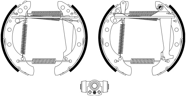 HELLA Brake Shoe Set - R1321 - for e.g. AUDI / VOLKSWAGEN 8DB355022-771
