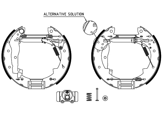 HELLA Brake Shoe Set - R0645 - for e.g. RENAULT 8DB355004-251