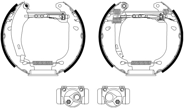 HELLA Brake Shoe Set - R0325 - for e.g. RENAULT 8DB355003-811
