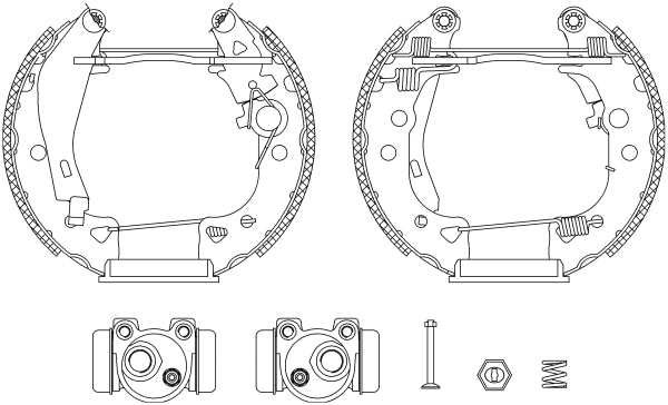 HELLA Brake Shoe Set - R0030 - for e.g. CITROEN / MEGA 8DB355003-611