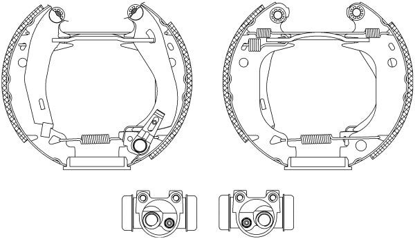 HELLA Brake Shoe Set - R0405 - for e.g. CITROEN / PEUGEOT 8DB355003-921