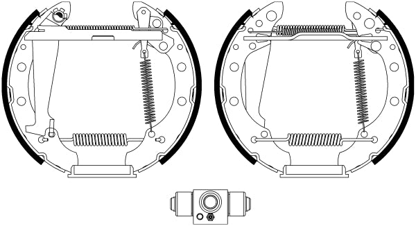 HELLA Brake Shoe Set - R1336 - for e.g. AUDI / SEAT / VOLKSWAGEN 8DB355022-711