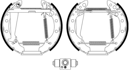 HELLA Brake Shoe Set - R1336 - for e.g. AUDI / SEAT / VOLKSWAGEN 8DB355022-711