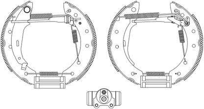 HELLA Brake Shoe Set - R0440 - for e.g. PEUGEOT / RENAULT 8DB355003-981