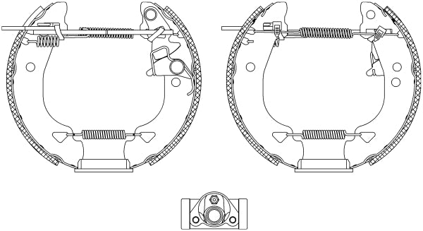 HELLA Brake Shoe Set - R0690 - for e.g. FIAT 8DB355004-331