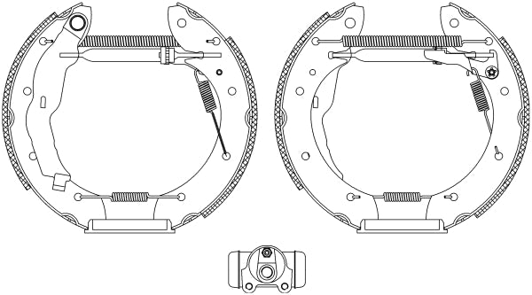 HELLA Brake Shoe Set - R0685 - for e.g. RENAULT 8DB355004-321