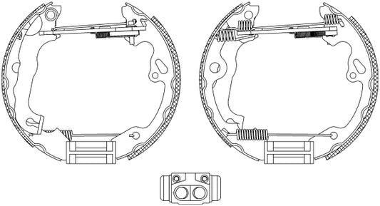 HELLA Brake Shoe Set - R1314 - for e.g. FORD 8DB355005-231