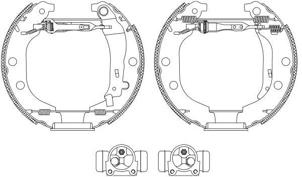 HELLA Brake Shoe Set - R0705 - for e.g. PEUGEOT 8DB355004-361