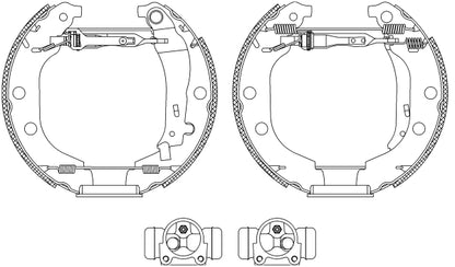 HELLA Brake Shoe Set - R0705 - for e.g. PEUGEOT 8DB355004-361