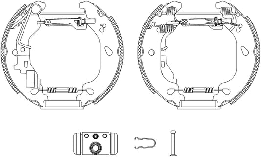 HELLA Brake Shoe Set - R1110 - for e.g. FIAT / ZASTAVA 8DB355004-761
