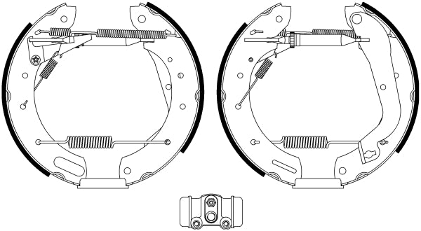 HELLA Brake Shoe Set - R1330 - for e.g. NISSAN 8DB355022-651
