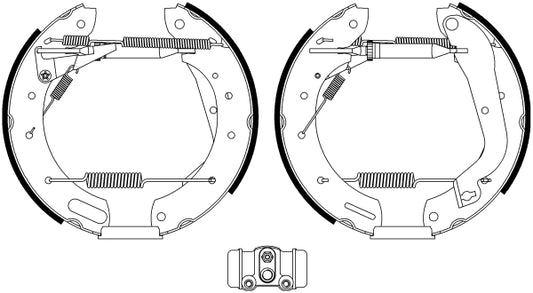 HELLA Brake Shoe Set - R1330 - for e.g. NISSAN 8DB355022-651
