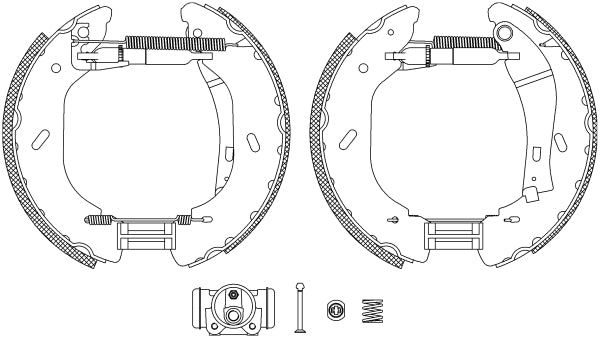 HELLA Brake Shoe Set - R1297 - for e.g. FORD / LDV 8DB355005-071