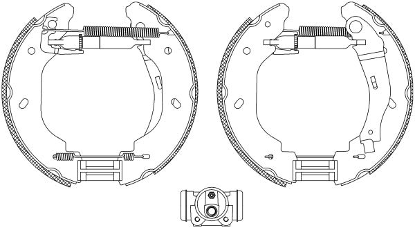 HELLA Brake Shoe Set - R1298 - for e.g. FORD 8DB355005-081