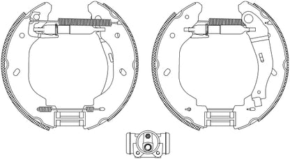 HELLA Brake Shoe Set - R1298 - for e.g. FORD 8DB355005-081