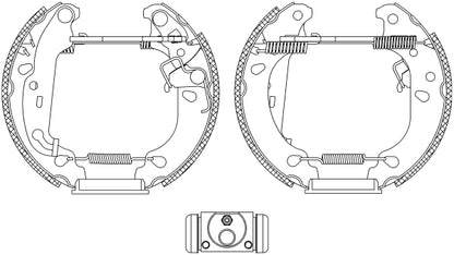 HELLA Brake Shoe Set - R1170 - for e.g. FORD 8DB355004-811