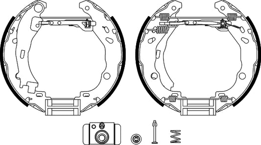 HELLA Brake Shoe Set - R1225 - for e.g. CITROEN / LANCIA 8DB355004-911