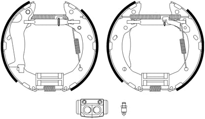 HELLA Brake Shoe Set - R1340 - for e.g. HYUNDAI / INOKOM 8DB355022-611