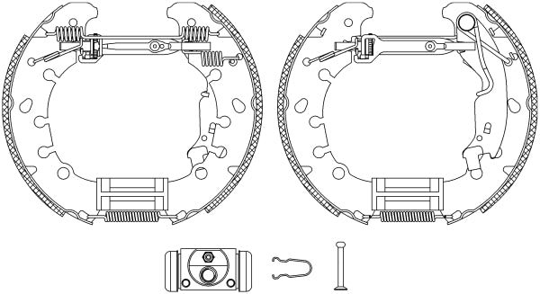 HELLA Brake Shoe Set - R1309 - for e.g. OPEL / VAUXHALL 8DB355005-181