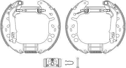 HELLA Brake Shoe Set - R1310 - for e.g. OPEL / VAUXHALL 8DB355005-191