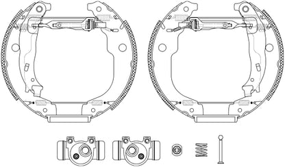 HELLA Brake Shoe Set - R1290 - for e.g. CITROEN / PEUGEOT 8DB355005-001