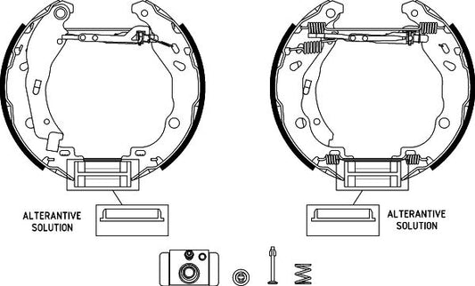 HELLA Brake Shoe Set - R1371 - for e.g. CITROEN / PEUGEOT 8DB355022-511