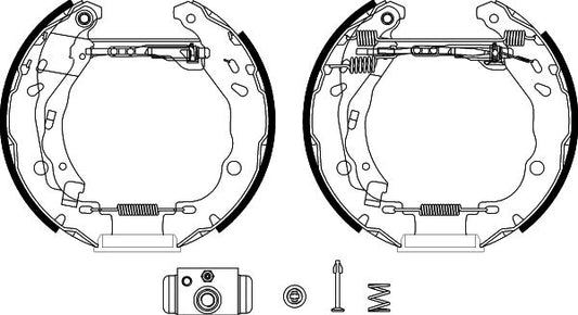 HELLA Brake Shoe Set - R1372 - for e.g. DACIA / RENAULT 8DB355022-521