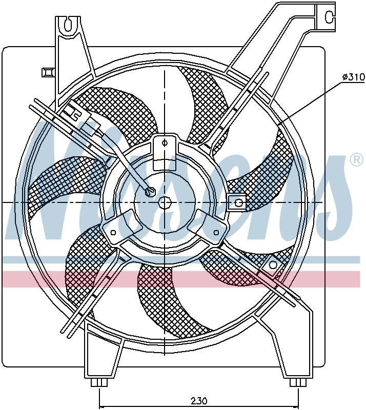 Nissens Radiator Cooling Fan 85034