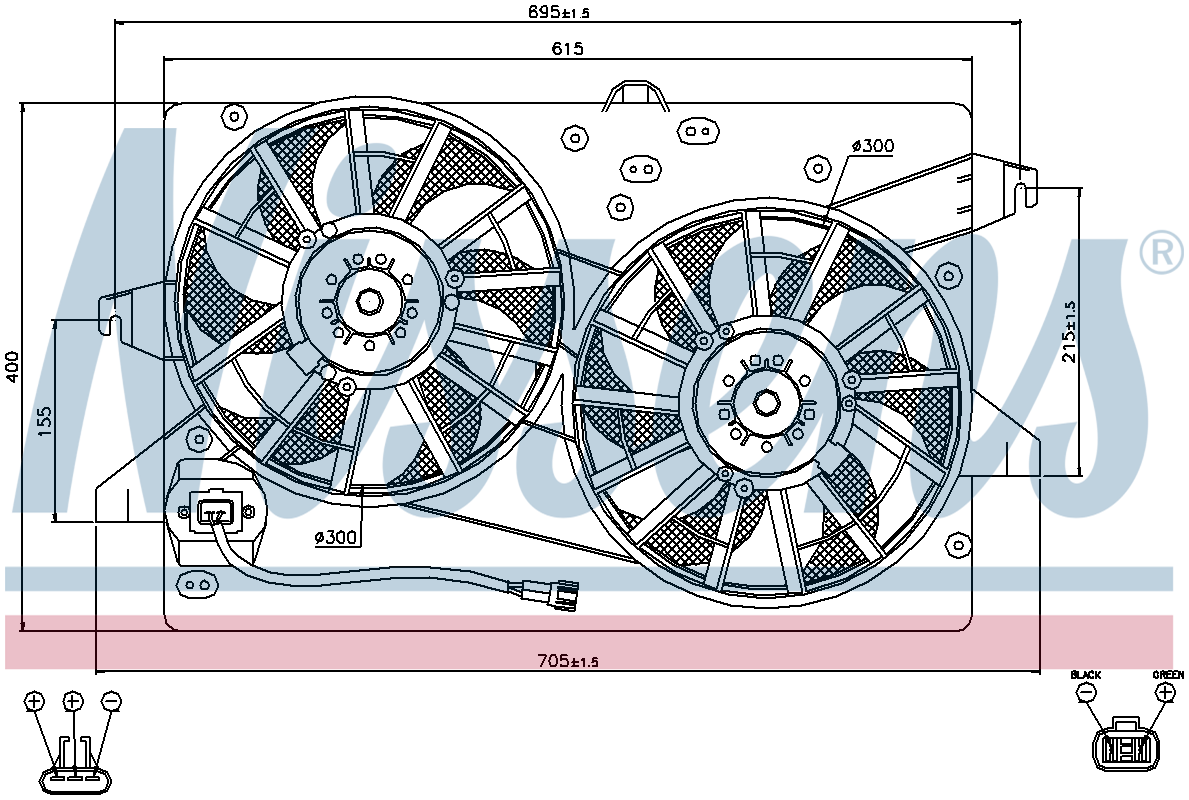 Nissens Radiator Cooling Fan 85483