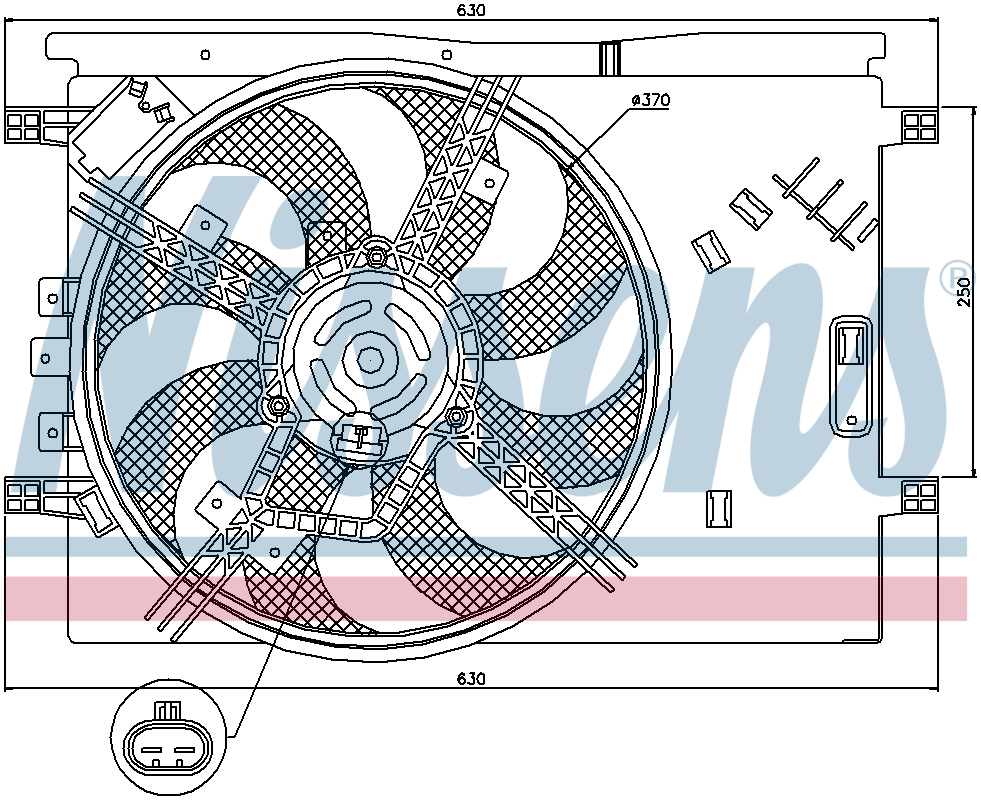 Nissens Radiator Cooling Fan 85564