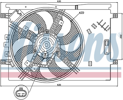 Nissens Radiator Cooling Fan 85564