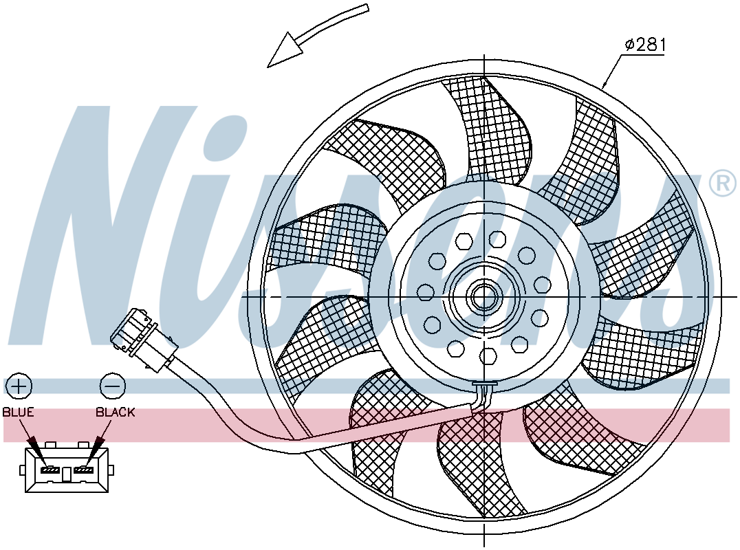 Nissens Radiator Cooling Fan 85618