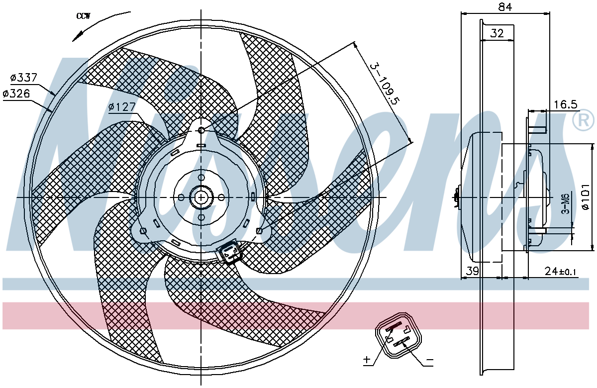 Nissens Radiator Cooling Fan 85666