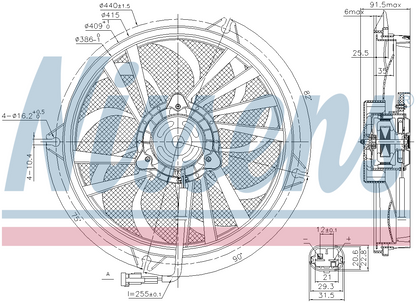 Nissens Radiator Cooling Fan 85674
