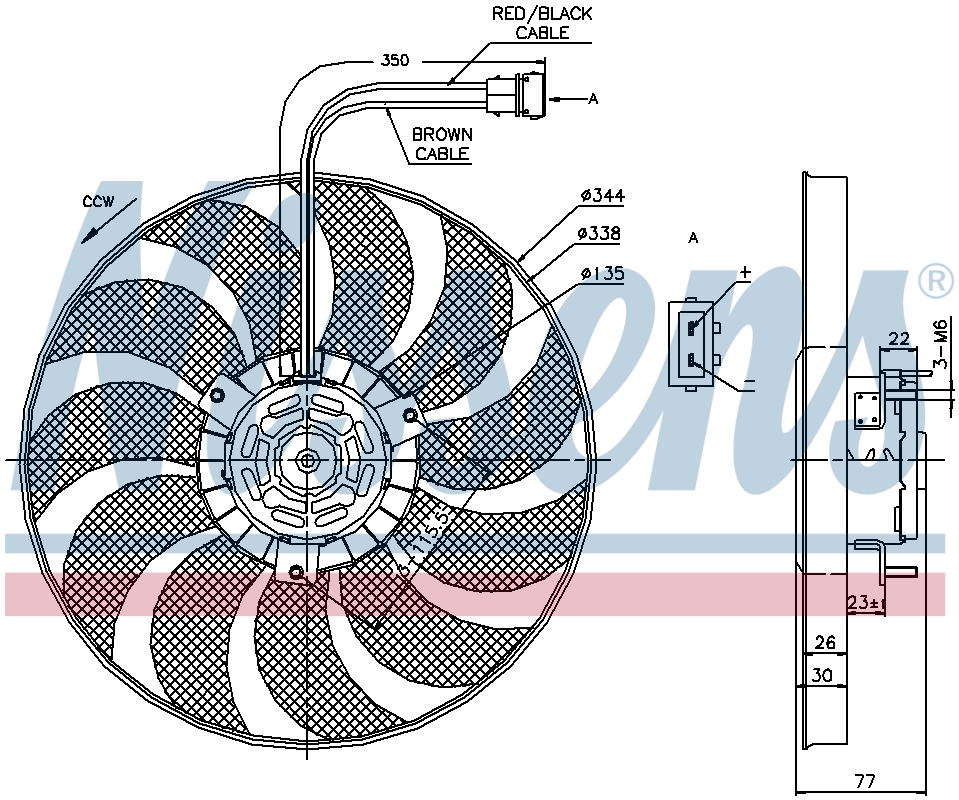 Nissens Radiator Cooling Fan 85676