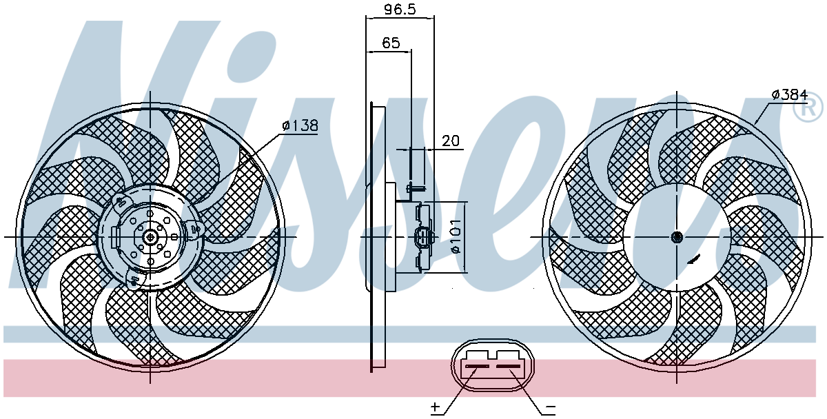 Nissens Radiator Cooling Fan 85704