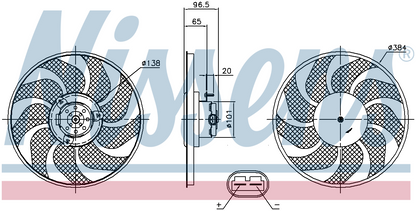 Nissens Radiator Cooling Fan 85704