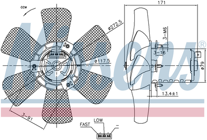 Nissens Radiator Cooling Fan 85809