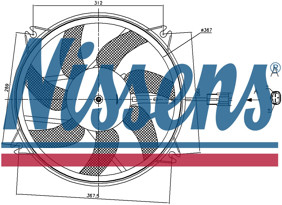 NISSENS Radiator Cooling Fan 85886