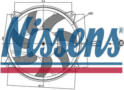NISSENS Radiator Cooling Fan 85886
