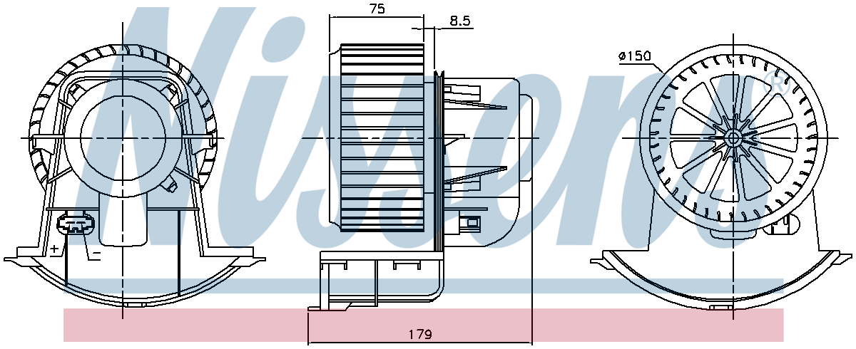 Nissens Cabin Fan Blower Motor 87272