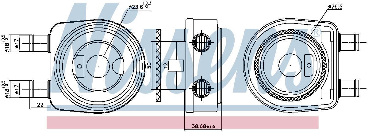 Nissens Engine Oil Cooler 90780