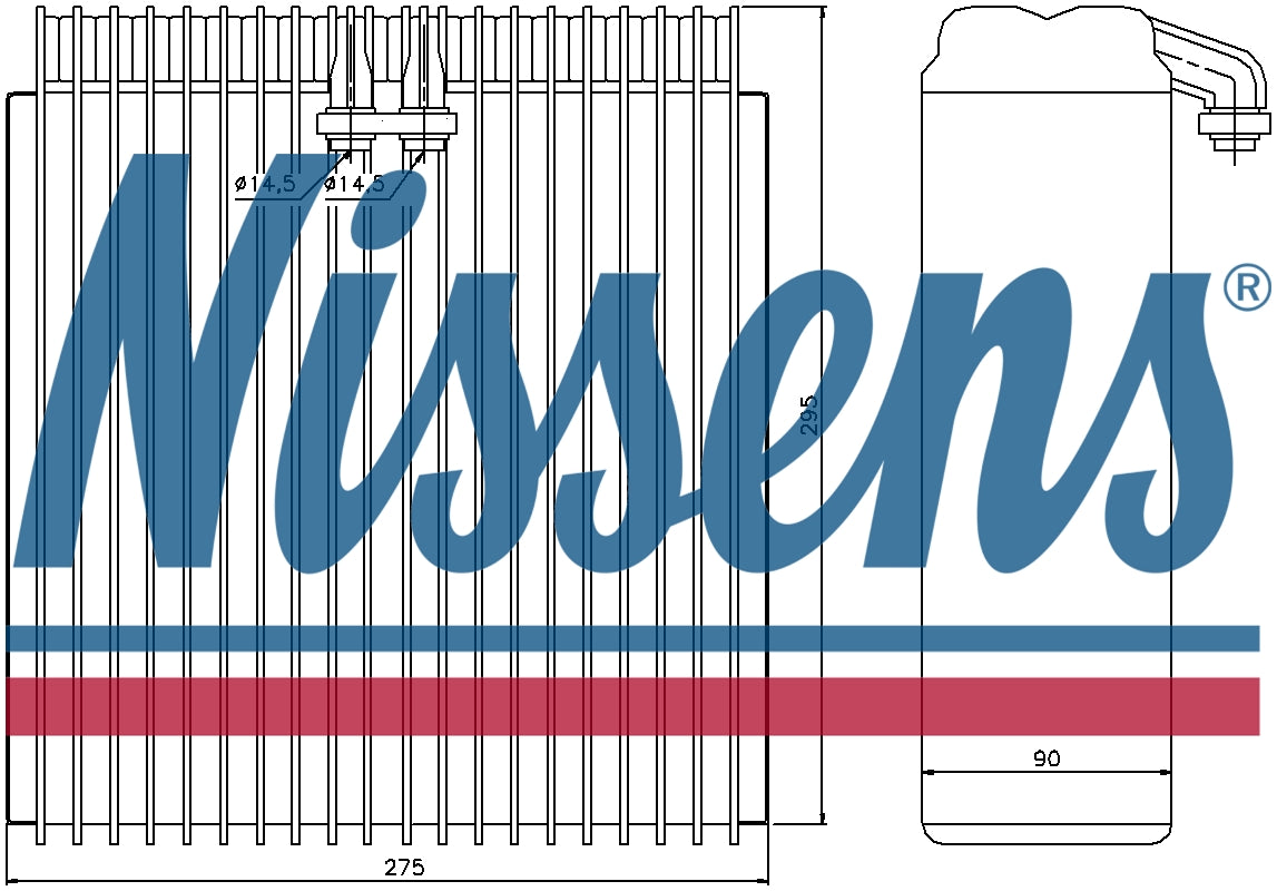 NISSENS Aircon Evaporator 92107