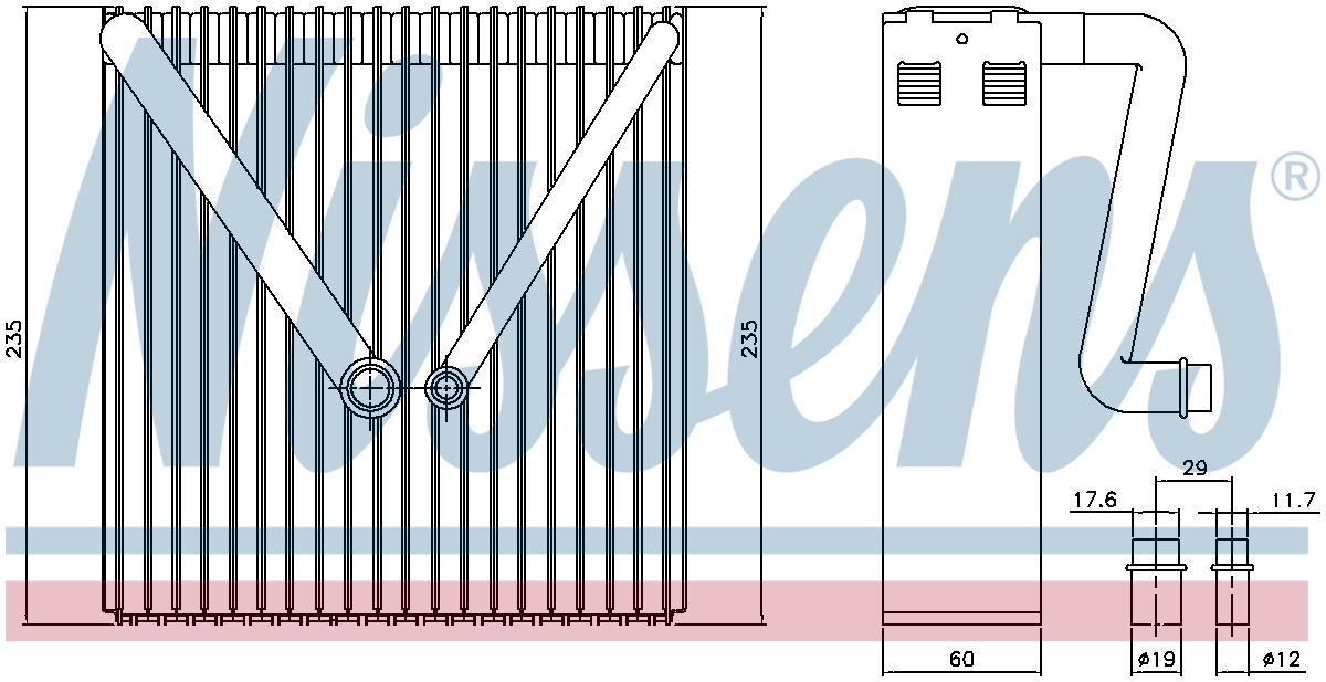 Nissens Aircon Evaporator 92234