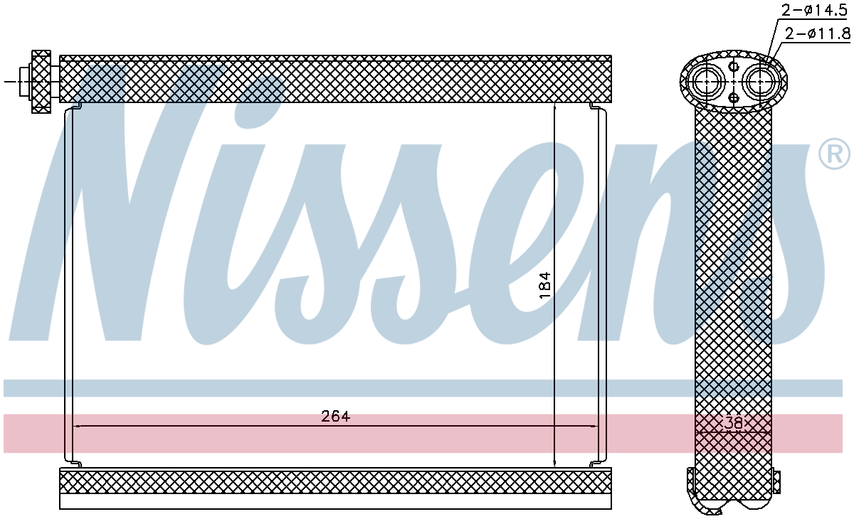 Nissens Aircon Evaporator 92317