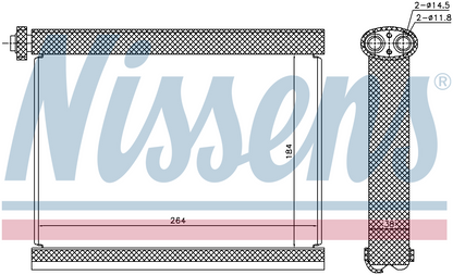 Nissens Aircon Evaporator 92317