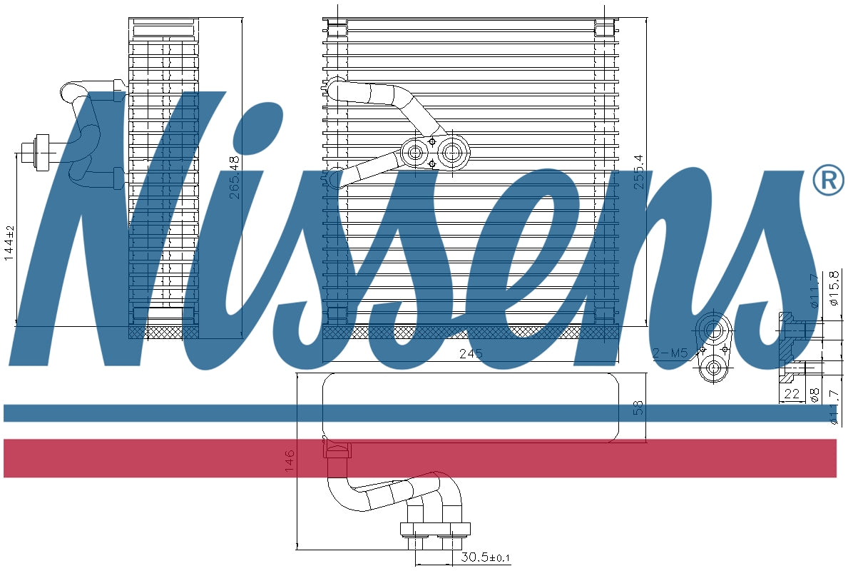 NISSENS Aircon Evaporator 92384